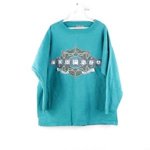 Vintage 90s Streetwear Forenza Sweatshirt Teal